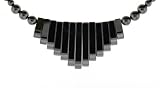 Hematite Necklace 16-18 Inches in Length - Gradiated Bars