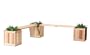 5pc Outdoor Planter Benches with 3 Planter Boxes