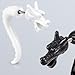 Body Accentz Earrings Rings UV Acrylic Oriental Black Dragon Tailed Fake Plug Taper