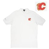 Calgary Flames NHL Classic Pique Polo Shirt (White)