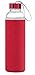 Swig Savvy Borosilicate Glass Water Bottle 20oz, with Durable Nylon Sleeve