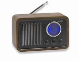Produkt-Bild: Miniradio Holz Design Radio Uhrenradio Thermometer Radiowecker Denver TR-39