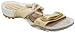 Michelle K Tantalize | Women's Sandals Natural Leather Gold And Orange Detail