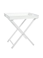 J-LINE Mesa Plegable Blanco