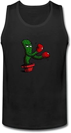 DEciser Cartoon Cactus Adult Vigor Sleeveless Tank Top For Men M
