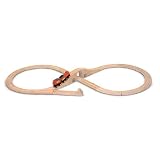 kids and infants educational toys item: Melissa & Doug Classic Wooden Figure Eight Train Set