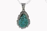 Navajo # 8 Turquoise Pendent by L.L.
