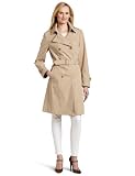 Calvin Klein Women's Trench Coat, Dark Khaki, Small