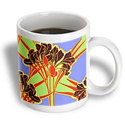 Art Nouveau Bright Floral Design - 15oz Mug