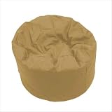 Jumbo Cotton Twill Bean Bags with Liner in Tan