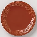 Pfaltzgraff Solid Color Collection Nutmeg Plymouth Embossed Bread/dessert Plates Set of 4