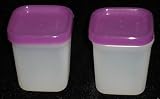 Tupperware Freezer Round Mini Purple Seal Set of 2