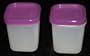 Tupperware Freezer Round Mini Purple Seal Set of 2
