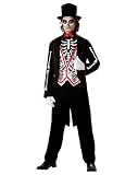 Mens Skeleton Groom Costume