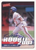 Tomas De La Rosa, Montreal Expos, 2001 Victory Rookie Autographed Card