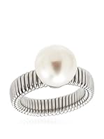 Perlaviva Anillo Cultured Freshwater Pearl Flex Band (Blanco)