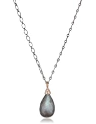Alberian & Aulde "Morning Star" Labradorite Leda Briolette Pendant Necklace