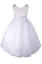 Girls Tea Length Flower-Girl Dress/Pageant Dress 