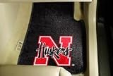 Nebraska Cornhuskers universal fit Car Mats 2 Piece Carpet 2 Pc Car Floor Mat (Rug)