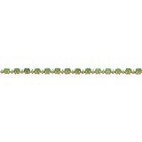 14K Gold 5.1cttw Diamond & Emerald Bracelet Jewelry 7"