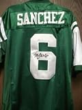 Sanchez, Mark Autographed/Hand Signed Authentic New York Jets Jersey