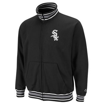 Chicago White Sox Majestic Clutch Hitter Full Zip Track Jacket - XL