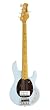 Ernie Ball Music Man Classic Collection StingRay 5 String Bass - Single Humbucker Powder Blue Finished Birdseye Maple Neck Shell Pickguard