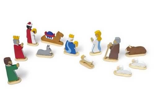 Childrens Toyshop  Toys : Crib Figures - Natvity Scene