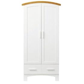 Hogarth Wardrobe in White and Oak
