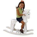 Kidkraft 19601 Derby Rocking Horse White Wooden