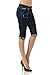 VIRGIN ONLY Women's Slim Fit Stretch Denim Bermuda Shorts