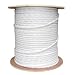 FiveStarCable RG59 Solid Bare Copper 1000ft Siamese Coaxial CCTV Cable, ETL Listed RG59 Combo Cable Solid 20 AWG RG59 + 18/2 18AWG Power, White