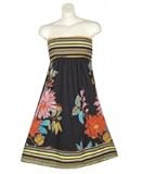 IMAGE OF Flower Party Dress -- Size:3x Color:Black