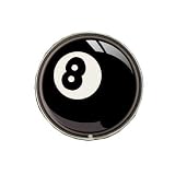 Womens Hand Made Retro "8 Ball" Belt Buckle