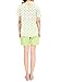 VENTELAN Women Pajamas Short Sleeve Sleepwear Set Summer Green Dots Loungewear