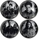 Twilight Four Pin Button Set Edward, Bella, Cast and Bad Vampires