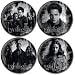 Twilight Four Pin Set of Edward, Bella, Cast and Bad Vampires by NECA