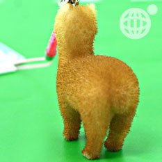 ＊*ふさふさしてて可愛すぎっっ*＊アルパカ根付携帯ストラップ(ホワイト)