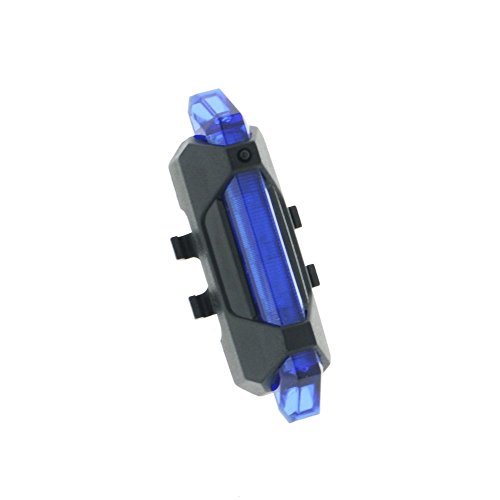 Solodrive LED USB Rechargeable Safety Bike Tail Light-4 Modes LED Rear Lamp light-Waterproof and Suitable(Blue)
