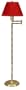 Frederick Cooper Bradson Red Shade Swing Arm Floor Lamp