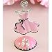 Party Dress Placecard Holder (pink with chocolate brown accents)