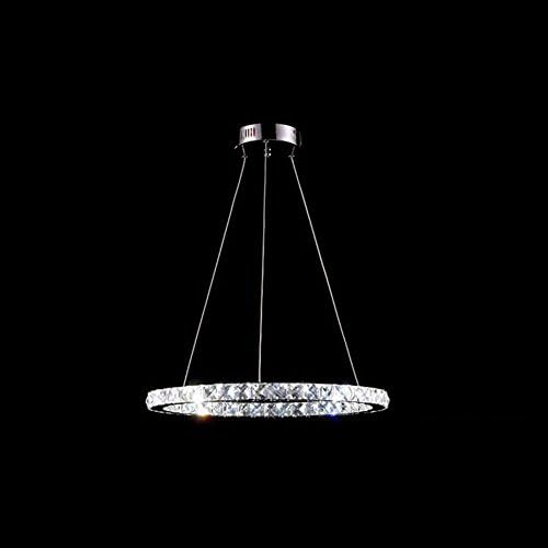 LED Pendant Light Crystal Ceiling Lamps Modern Chandeliers Lighting with Single Rings D80cm Ac 100 to 240v LED Cool White