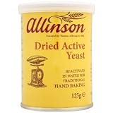 Allinson Dried Active Baking Yeast / Leavener 125g / 5 Oz - Pack of Ten