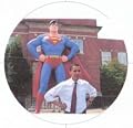 Obama and Superman Pin
