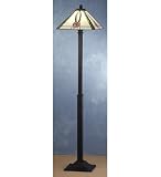 64H 15Sq Mack Pink Rose Floor Lamp Floor Lamps