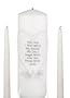 Hortense B. Hewitt Wedding Accessories, Unity Candle Set, This Day I Will Marry My Friend, 9-Inch Pillar and 2 10-Inch Tapers