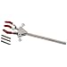 Talboys 916056 Stainless Steel 3-Prong Dual Adjustment Multi-Purpose Extension Clamp, 8mm Diameter x 168mm Overall Length Arm, 46mm Grip Size, Small