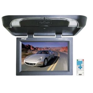 PYLE PLRD175IF 17 Flip Down Monitor w/ Built in DVD/ SD/ USB Player w/ Wireless FM Modulator & IR Transmitter