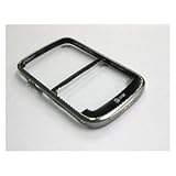 Blackberry Bold 9000 OEM Silver Bezel with Bottom Cover / Battery Door Latc ....