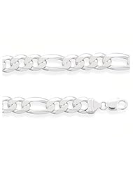 5.5mm Sterling Silver Figaro Link Bracelet